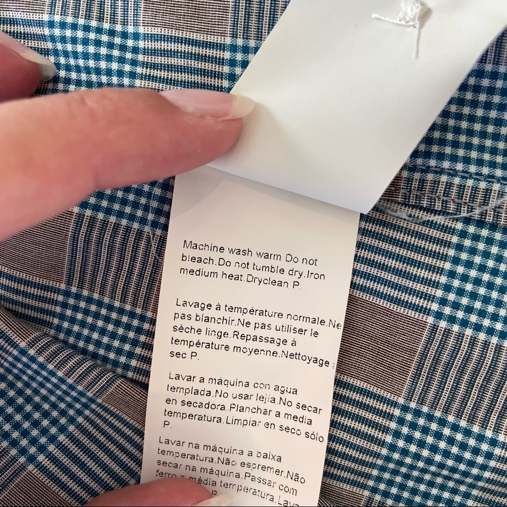 Hugo Boss Plaid Button-Down - Picture 5 of 9